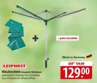 Famila Nord Ost LEIFHEIT Wäscheschirm Linomatic 500 deluxe Angebot