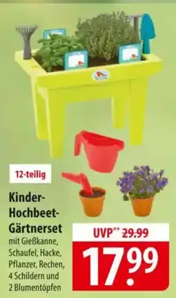 Famila Nord Ost Kinder- Hochbeet- Gärtnerset Angebot