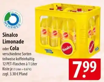 Famila Nord Ost Sinalco Limonade oder Cola Angebot