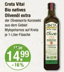 V Markt Creta Vital Bio natives Olivenöl extra Angebot