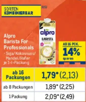 METRO alpro BARISTA Angebot