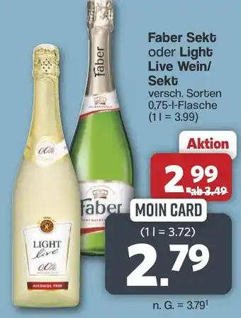 Famila Nord West Faber Sekt oder Light Live Wein/ Sekt Angebot