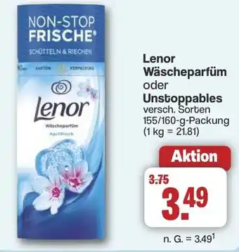 Famila Nord West Lenor Wäscheparfüm oder Unstoppables Angebot