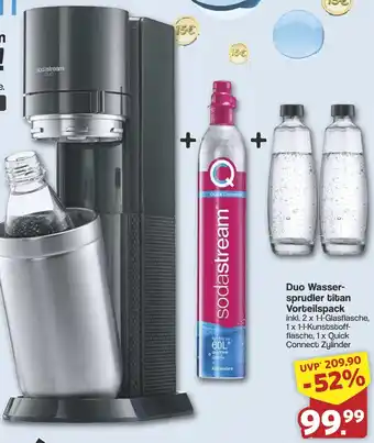 Famila Nord West sodastream Duo Wasser- sprudler titan Vorteilspack Angebot