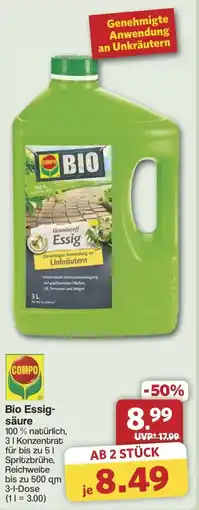 Famila Nord West COMPO Bio Essig- säure Angebot