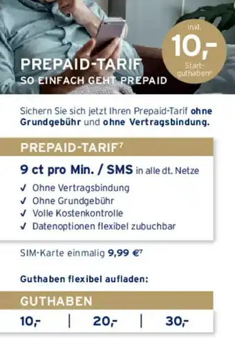 Tchibo PREPAID-TARIF Angebot