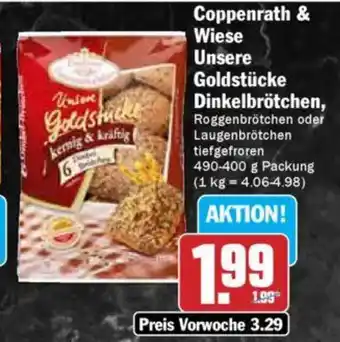 AEZ Coppenrath & Wiese Unsere Goldstücke Dinkelbrötchen Angebot