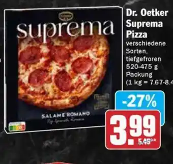 AEZ Dr. Oetker Suprema Pizza Angebot