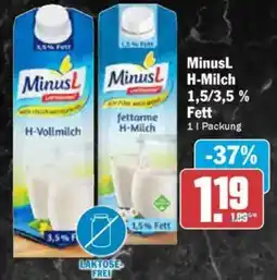 AEZ Minusl H-Vollmilch 1,5% Fett Angebot