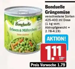 AEZ Bonduelle Grüngemüse Angebot