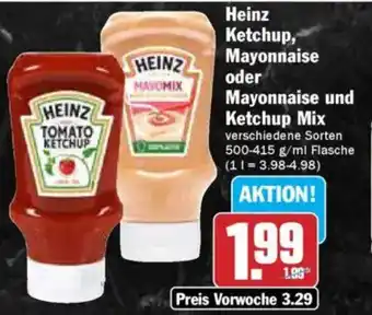 AEZ Heinz Ketchup, Mayonnaise oder Mayonnaise und Ketchup Mix Angebot