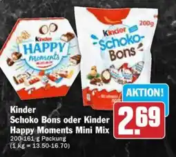 AEZ Kinder Schoko Bons oder Kinder Happy Moments Mini Mix Angebot