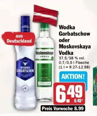 AEZ Wodka Gorbatschow oder Moskovskaya Vodka Angebot