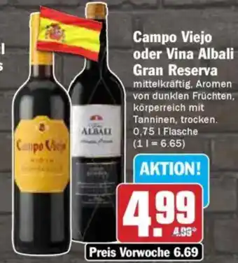 AEZ Campo Viejo oder Vina Albali Gran Reserva Angebot