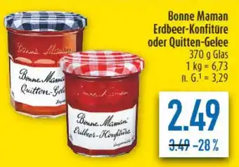 diska Bonne Maman Erdbeer-Konfitüre oder Quitten-Gelee Angebot