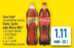 diska Coca-Cola, Fanta, Sprite oder Mezzo Mix Angebot