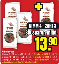 B1 Discount Baumarkt Piniendekor Angebot