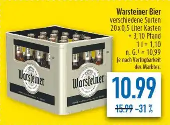 diska Warsteiner Bier Angebot