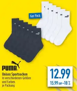 diska PUMA Unisex Sportsocken Angebot