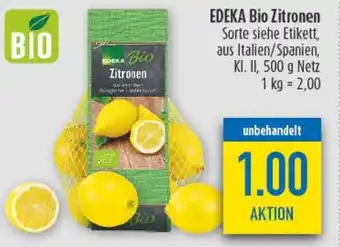 diska EDEKA Bio Zitronen Angebot