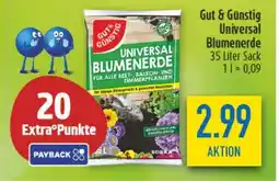 diska Gut & Günstig Universal Blumenerde Angebot