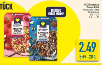 diska EDEKA Herzstücke Knusper Müsli Angebot