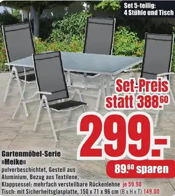 B1 Discount Baumarkt Gartenmöbel-Serie Mieke Angebot