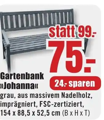 B1 Discount Baumarkt Gartenbank Johanna Angebot