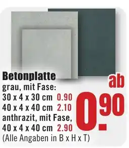 B1 Discount Baumarkt Betonplatte Angebot