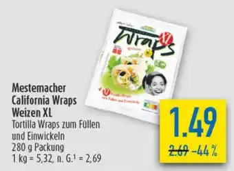 diska Mestemacher California Wraps Weizen XL Angebot