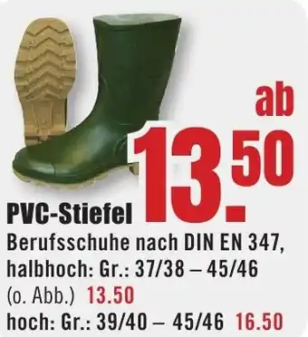 B1 Discount Baumarkt PVC-Stiefel Angebot