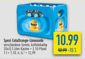 diska Spezi ColaOrange-Limonade Angebot