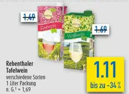 diska Rebenthaler Tafelwein Angebot