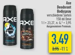 diska Axe Deodorant Bodyspray Angebot