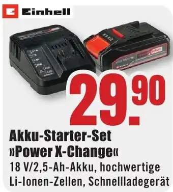 B1 Discount Baumarkt Einhell Akku-Starter-Set Power X-Change Angebot