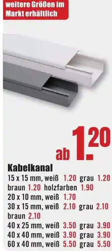 B1 Discount Baumarkt Kabelkanal Angebot