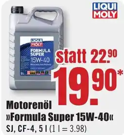 B1 Discount Baumarkt Motorenöl Formula Super 15W-40 LIQUI MOLY Angebot