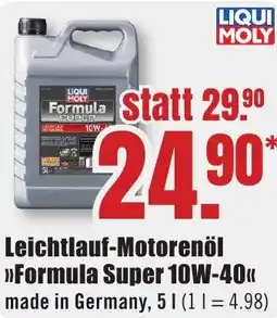 B1 Discount Baumarkt LIQUI MOLY Leichtlauf-Motorenöl >>Formula Super 10W-40 Angebot