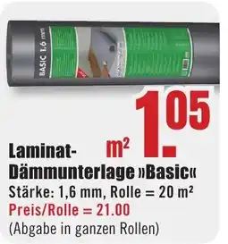 B1 Discount Baumarkt Laminat- Dämmunterlage Basic Angebot