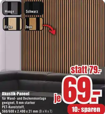 B1 Discount Baumarkt Akustik-Paneel Angebot