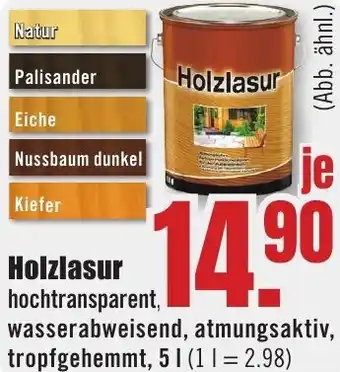 B1 Discount Baumarkt Holzlasur Angebot