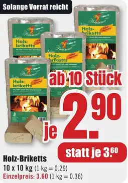 B1 Discount Baumarkt Holz- briketts Angebot