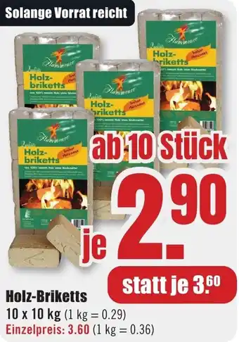 B1 Discount Baumarkt Holz- briketts Angebot