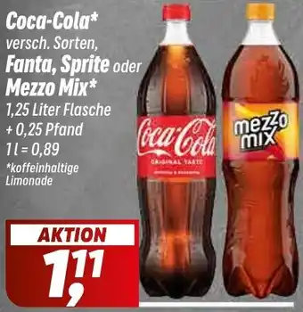 Simmel Coca-Cola, Fanta, Sprite oder Mezzo Mix Angebot