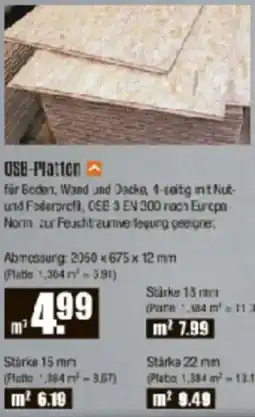 V Baumarkt OSB-Platten Angebot