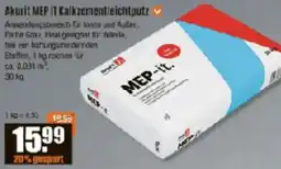 V Baumarkt Akurit MEP IT Kalkzementleichtputz Angebot