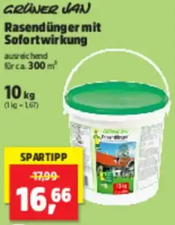 Thomas Philipps GRÜNER JAN Rasendünger mit Sofortwirkung Angebot