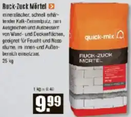 V Baumarkt quick-mix Ruck Zuck Mörtel Angebot