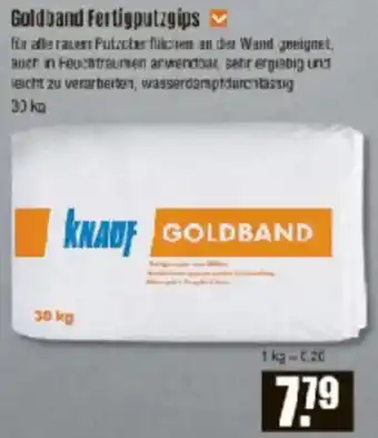 V Baumarkt KNAUF Goldband Fertigputzgips Angebot