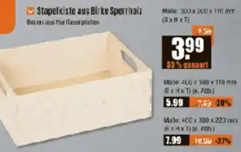 V Baumarkt Stapelkiste aus Birke Sperrholz Angebot